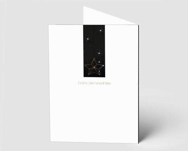 Weihnachtskarte Ornamente