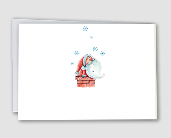 Weihnachtskarte Weihnachtsmann