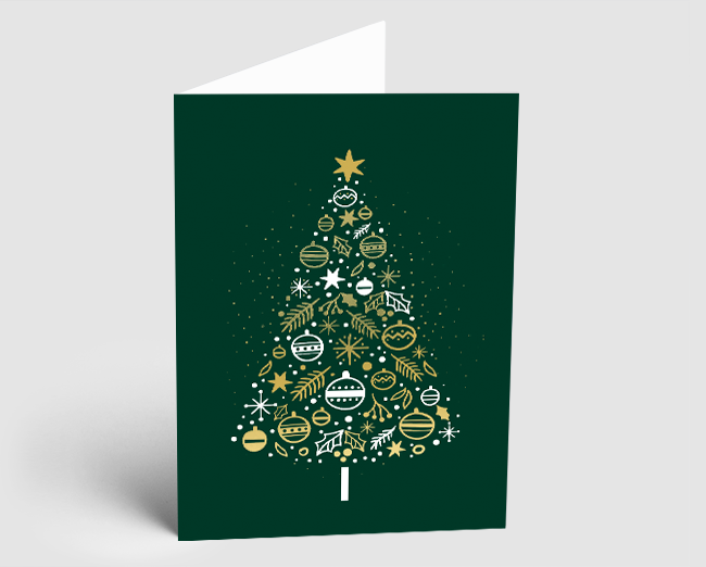 Weihnachtskarte Festtagsglanz