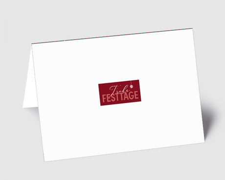 Weihnachtskarte Frohe Festtage