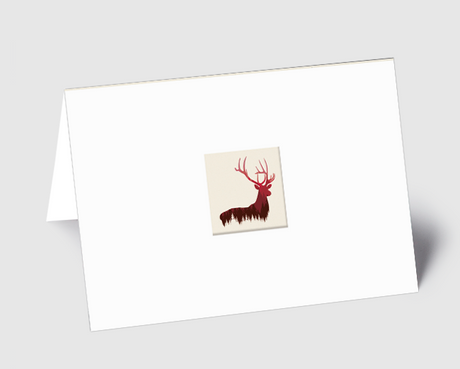 Weihnachtskarte König der Wälder