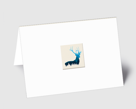 Weihnachtskarte König der Wälder