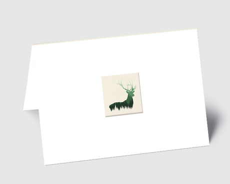 Weihnachtskarte König der Wälder