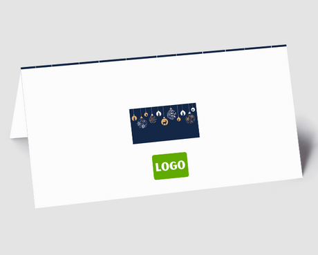 Weihnachtskarte Kugelglanz