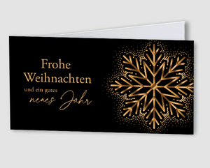 Weihnachtskarte Kristallglitzer