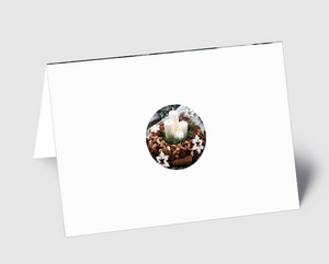 Weihnachtskarte Kerzenschein