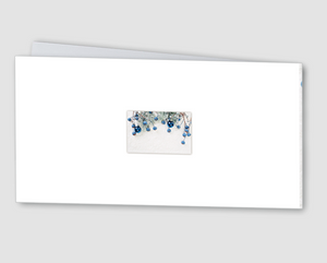 Weihnachtskarte Blaue Beeren