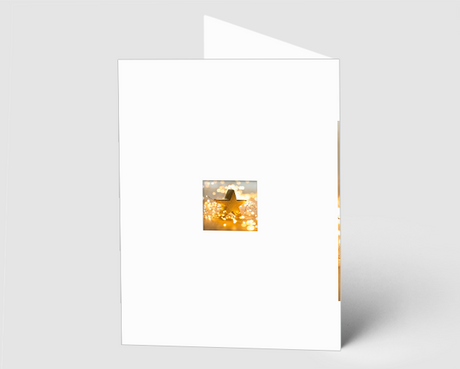 Weihnachtskarte Goldener Stern