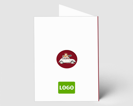 Weihnachtskarte VW-Käfer