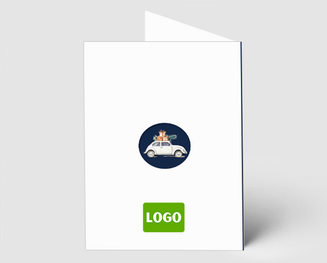 Weihnachtskarte VW-Käfer