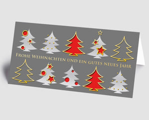 Weihnachtskarte Bäume