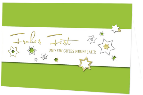 Weihnachtskarte Sternenzauber