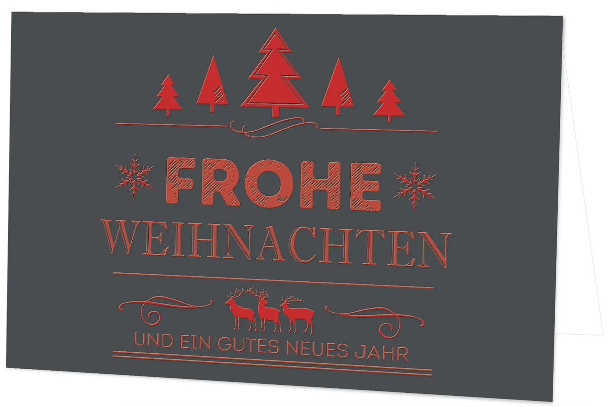 Weihnachtskarte Vintage Line: Frohe Weihnachten