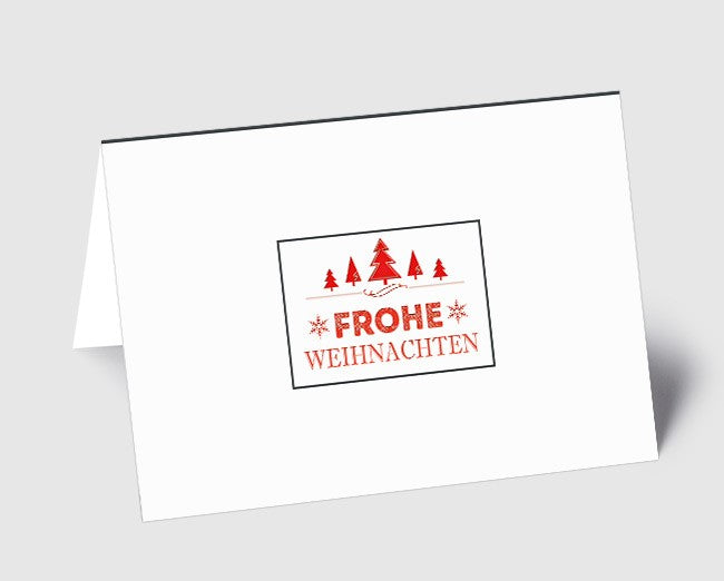 Weihnachtskarte Vintage Line: Frohe Weihnachten