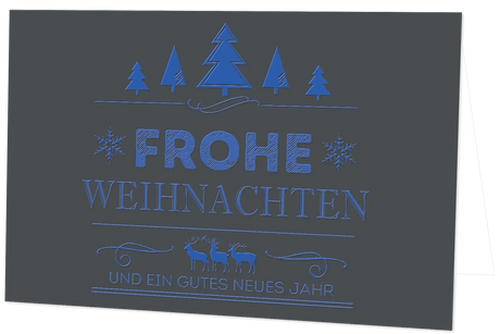 Weihnachtskarte Vintage Line: Frohe Weihnachten