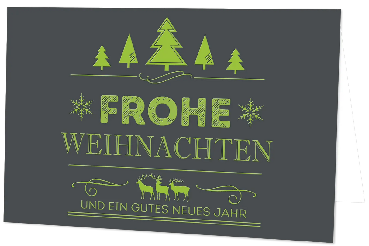 Weihnachtskarte Vintage Line: Frohe Weihnachten