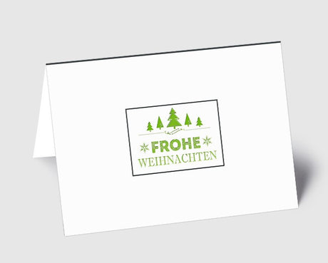 Weihnachtskarte Vintage Line: Frohe Weihnachten