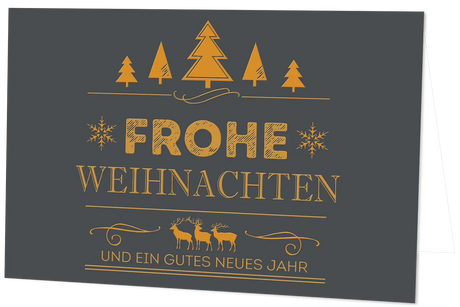 Weihnachtskarte Vintage Line: Frohe Weihnachten