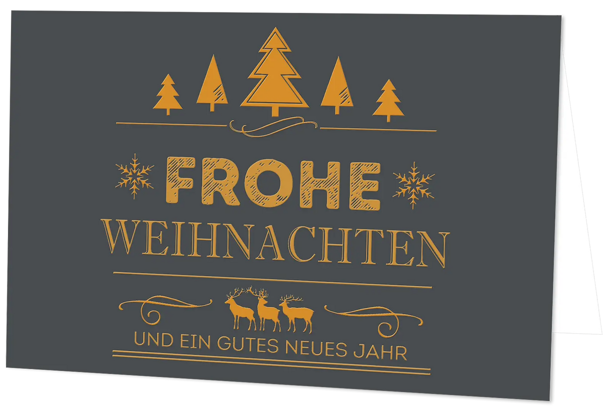 Weihnachtskarte Vintage Line: Frohe Weihnachten