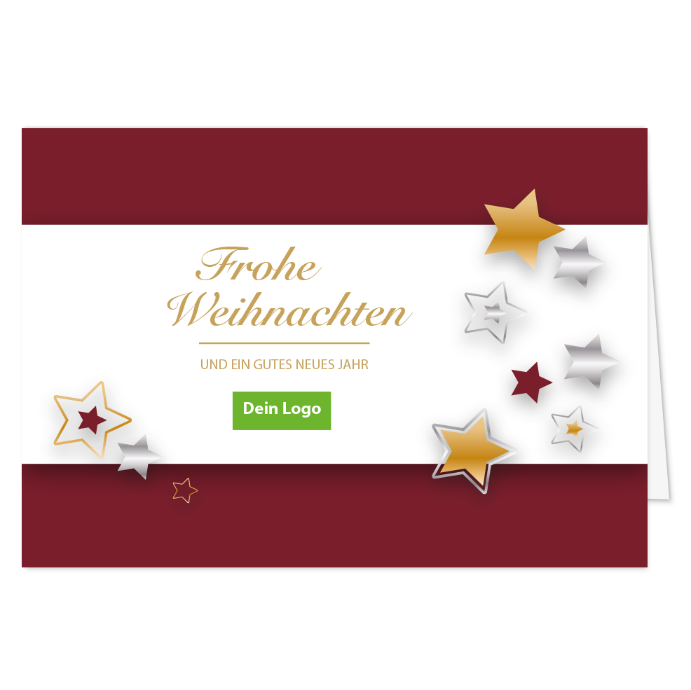Weihnachtskarte Sternenzauber