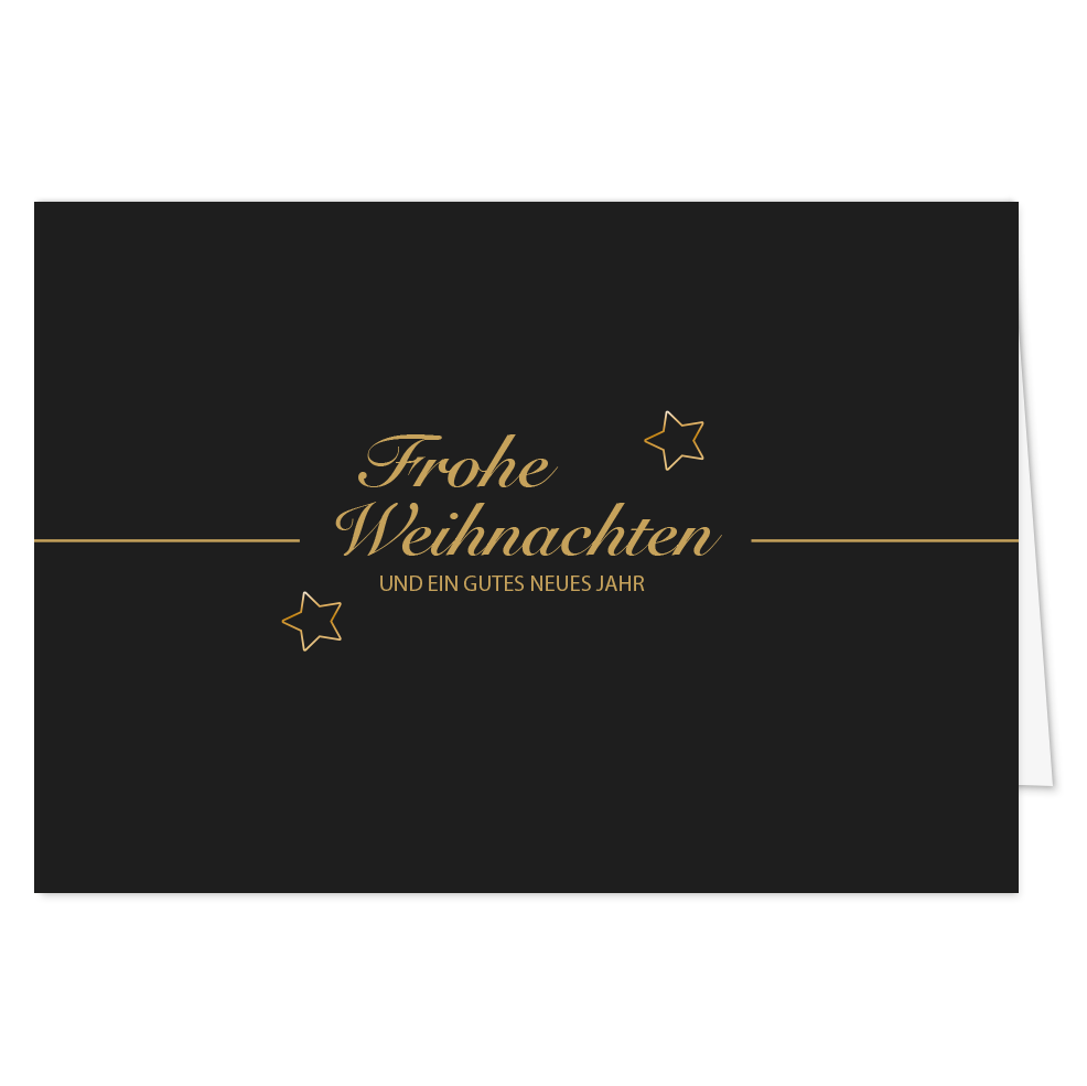 Weihnachtskarte Sternenzauber