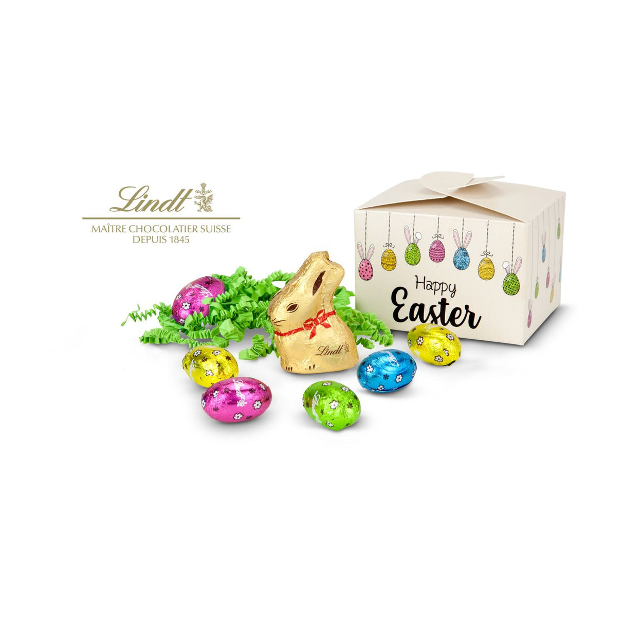 Buntes Lindt Osternest