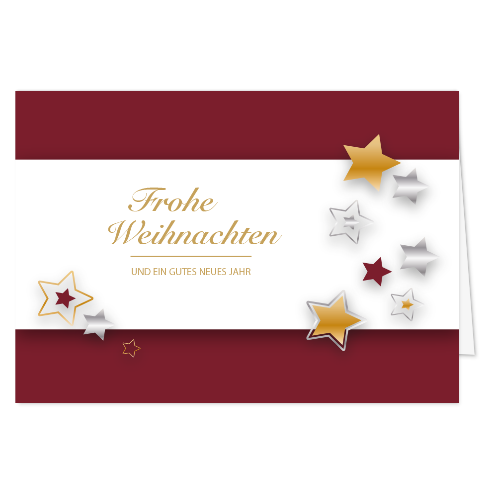 Weihnachtskarte Sternenzauber
