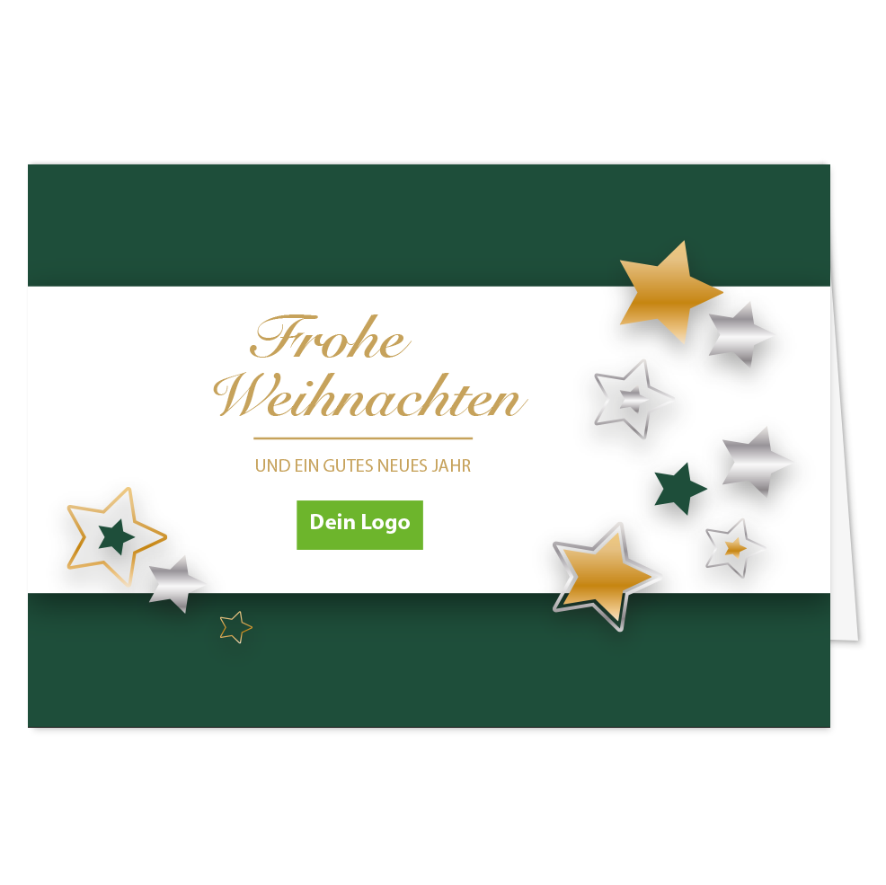 Weihnachtskarte Sternenzauber