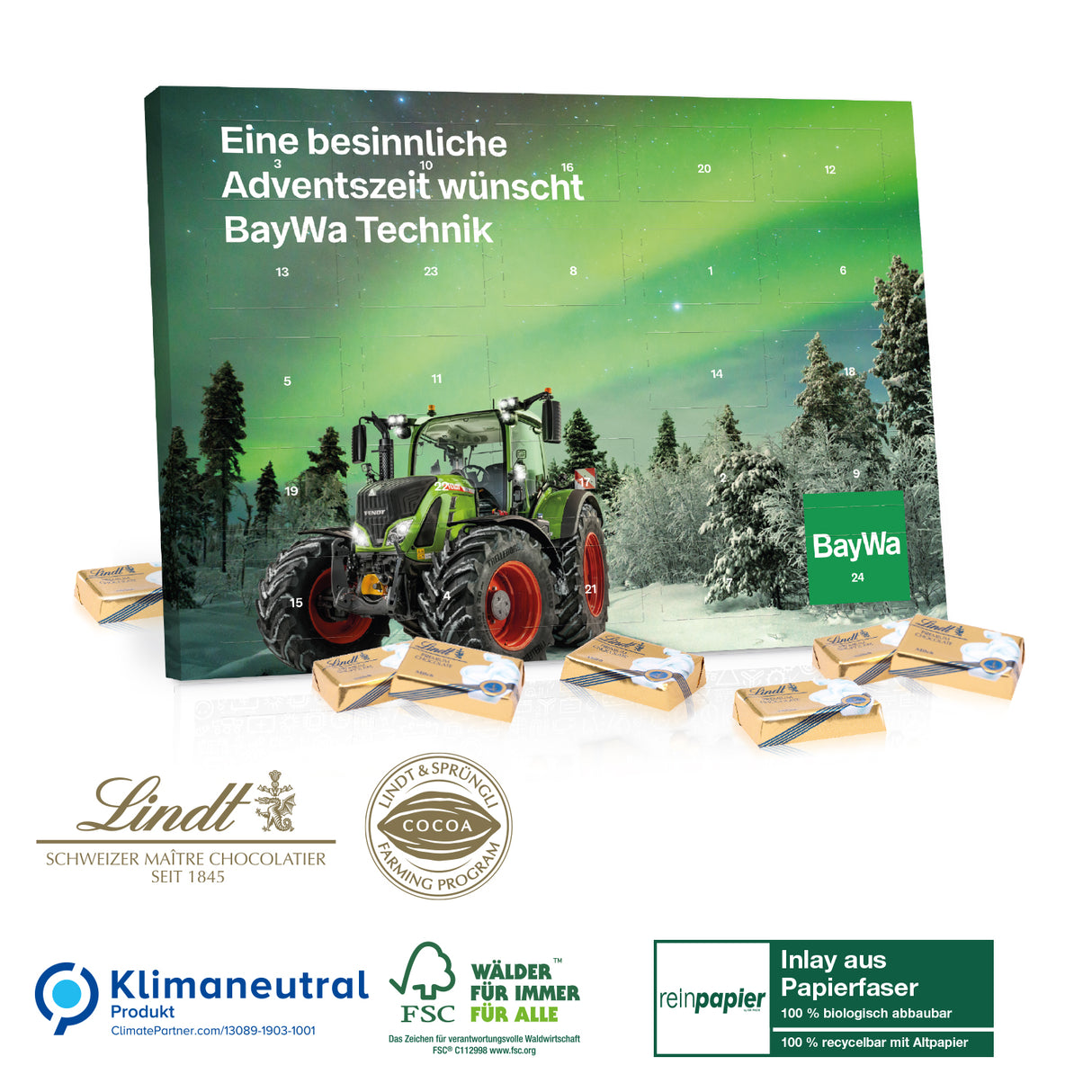 Tisch-Adventskalender Lindt „Select Edition“ Organic