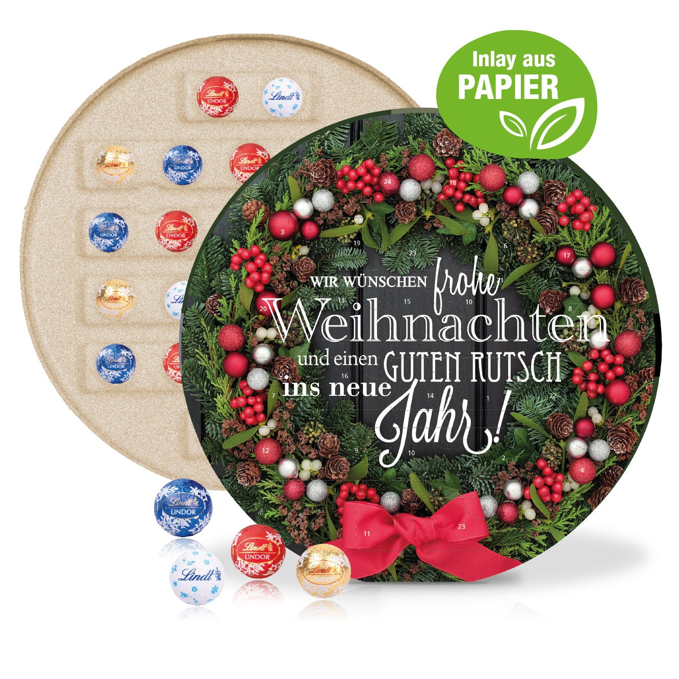 Lindt Werbemittel Adventskalender mit Firmen Logo