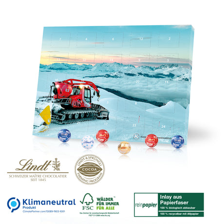 Werbeartikel Adventskalender Lindt mit Logo für Firmen