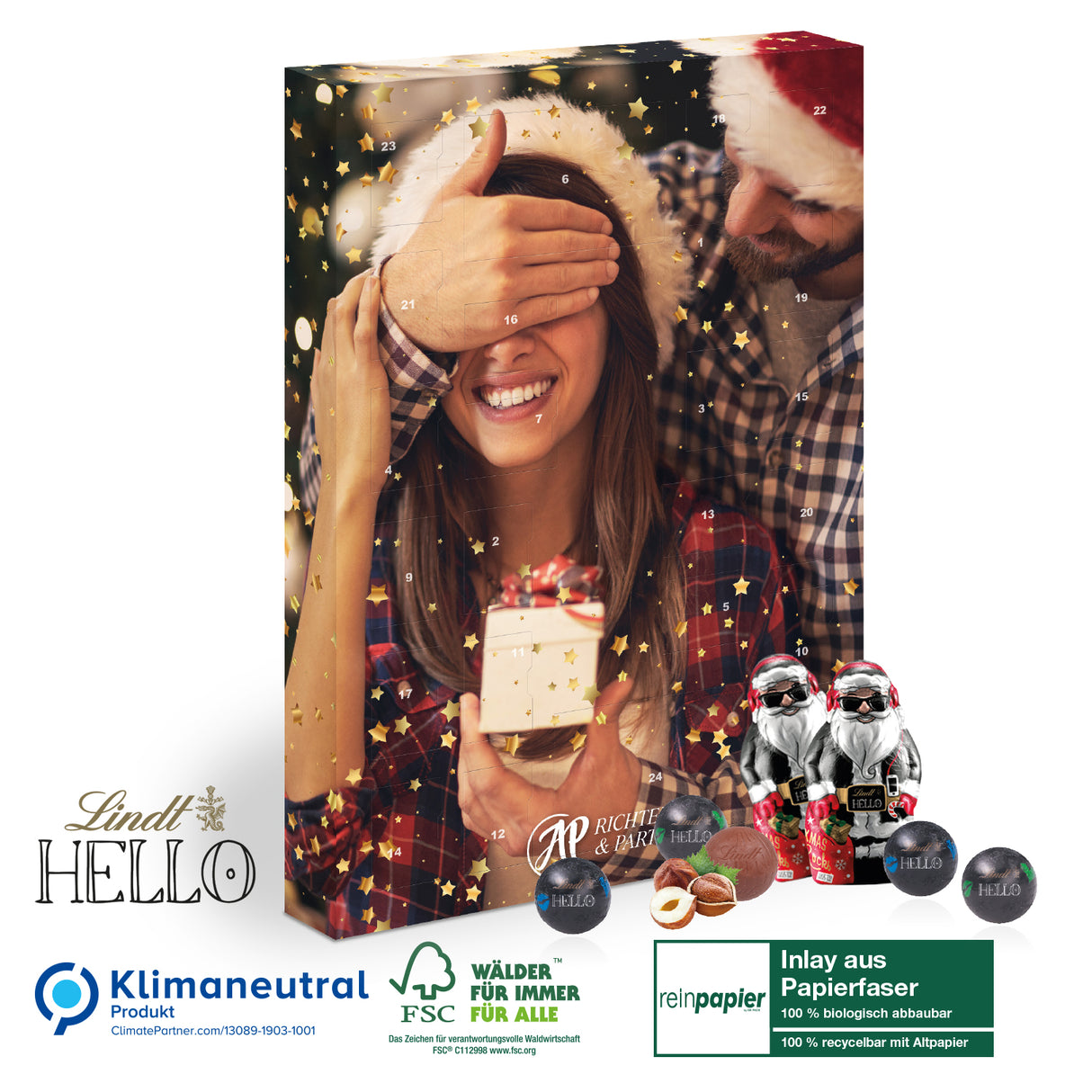 Wand-Adventskalender Lindt „Hello“ Mini´s