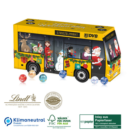 Werbeartikel Adventskalender Lindt für Firmen mit Logo