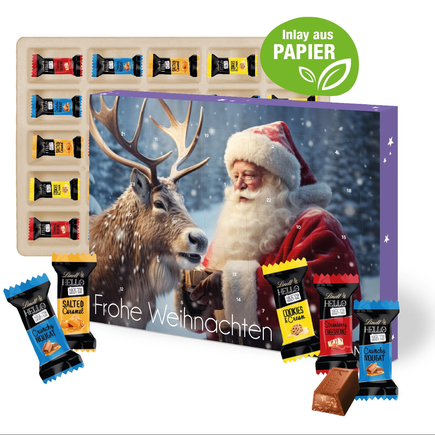 Lindt Hello Werbeartikel Adventskalender mit Firmen Logo
