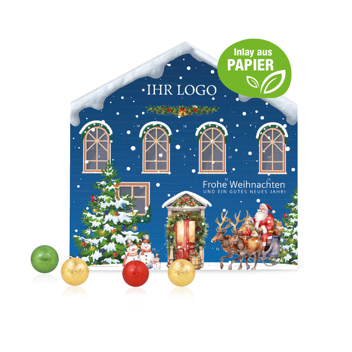 Adventskalender Weihnachtshaus "Exklusiv"