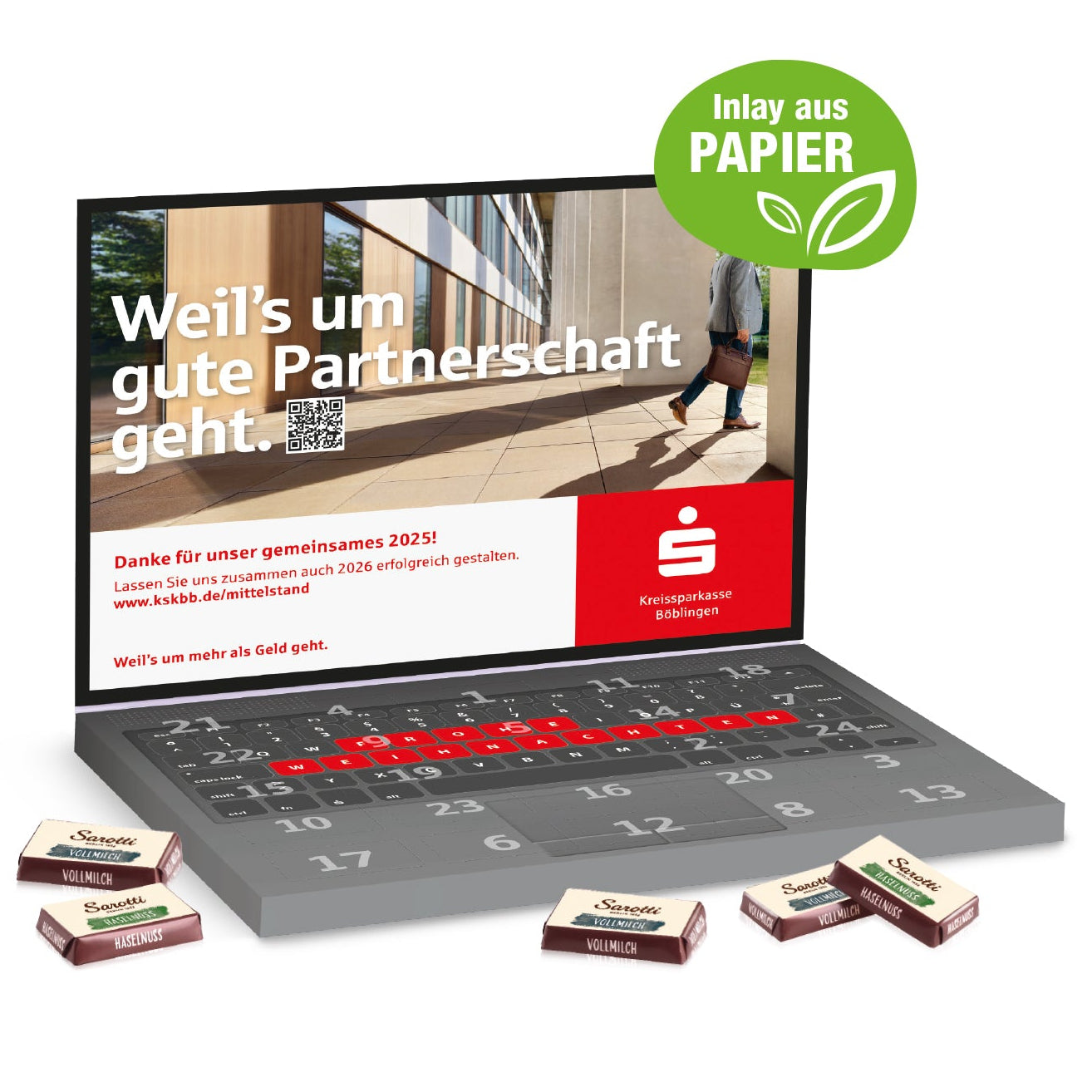 Adventskalender „Laptop“ Lindt oder Sarotti