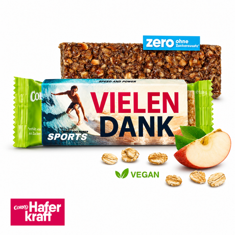Corny Haferkraft Werbeartikel ohne Zucker
