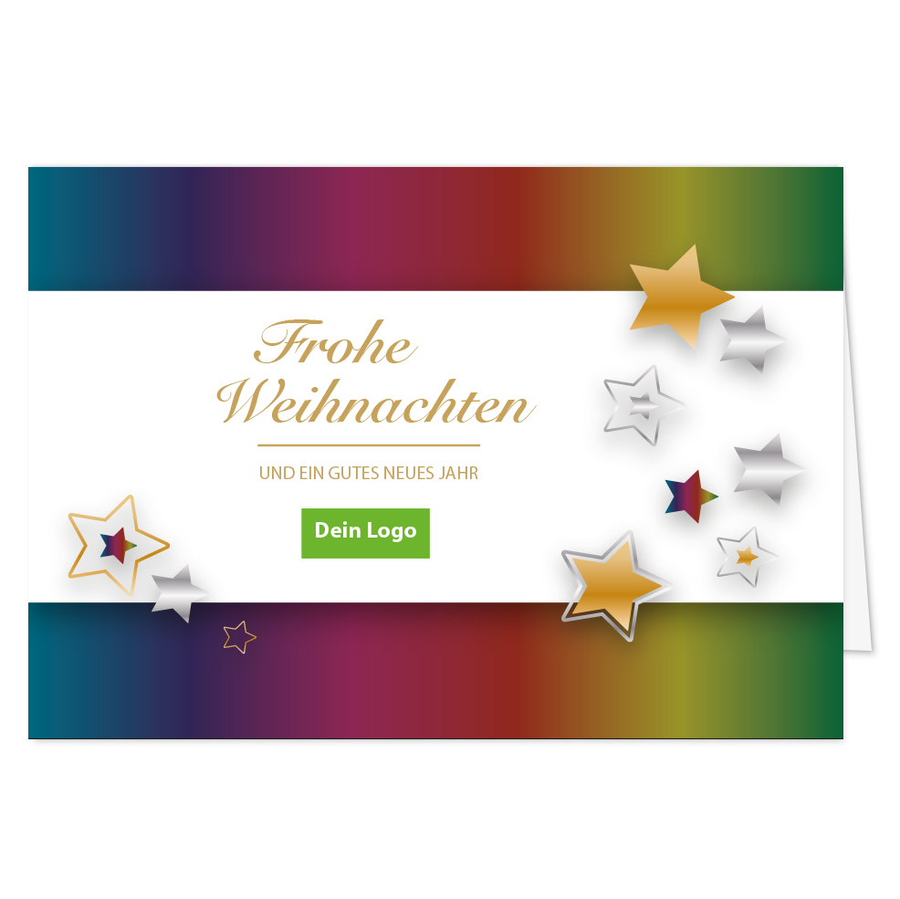 Weihnachtskarte Sternenzauber