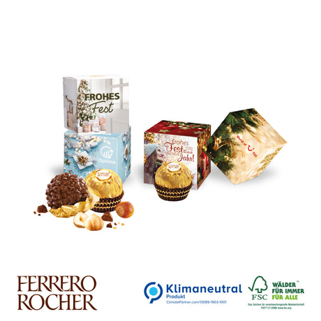 Werbewürfel mit süßer Füllung