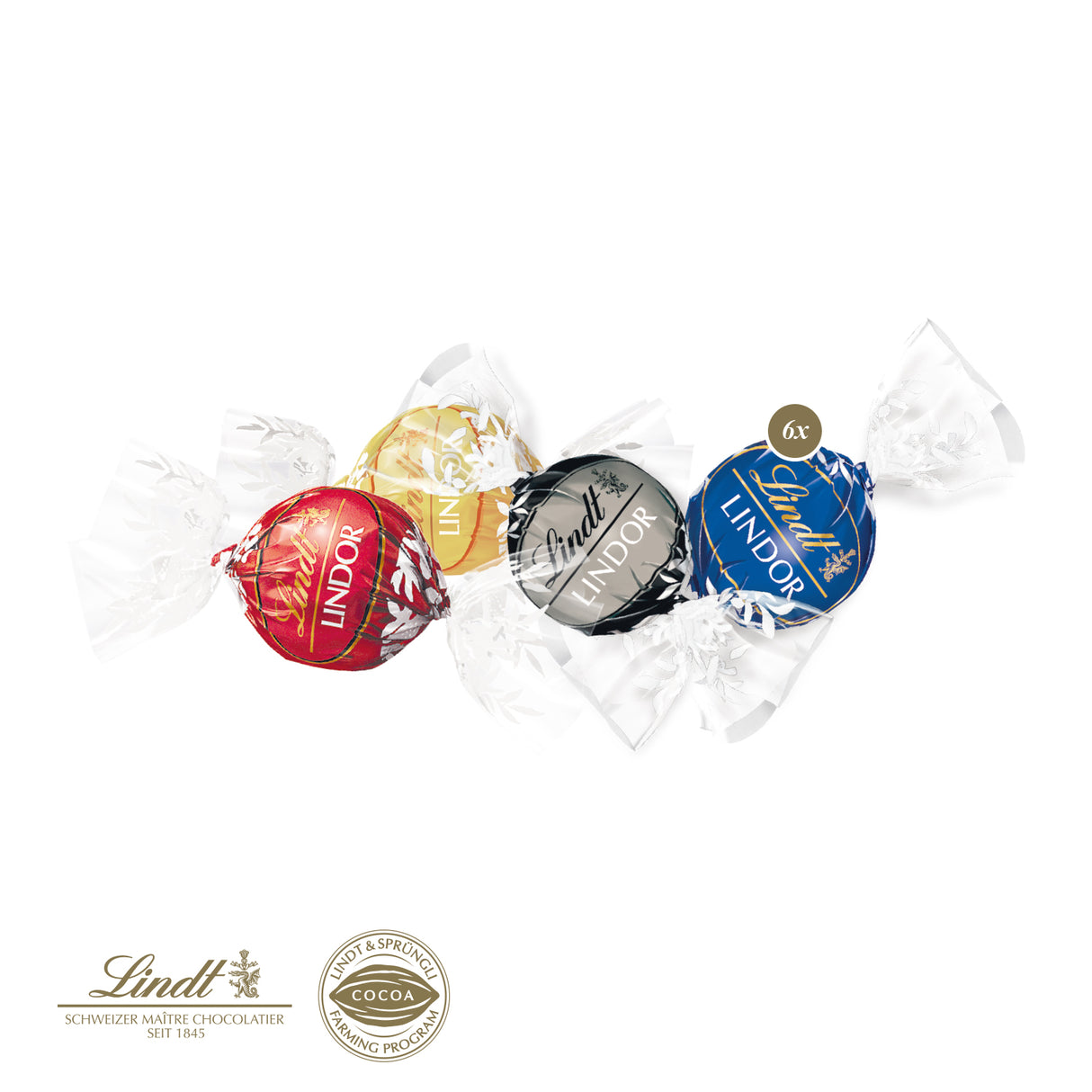 Weihnachts-LKW mit Lindt Pralinés
