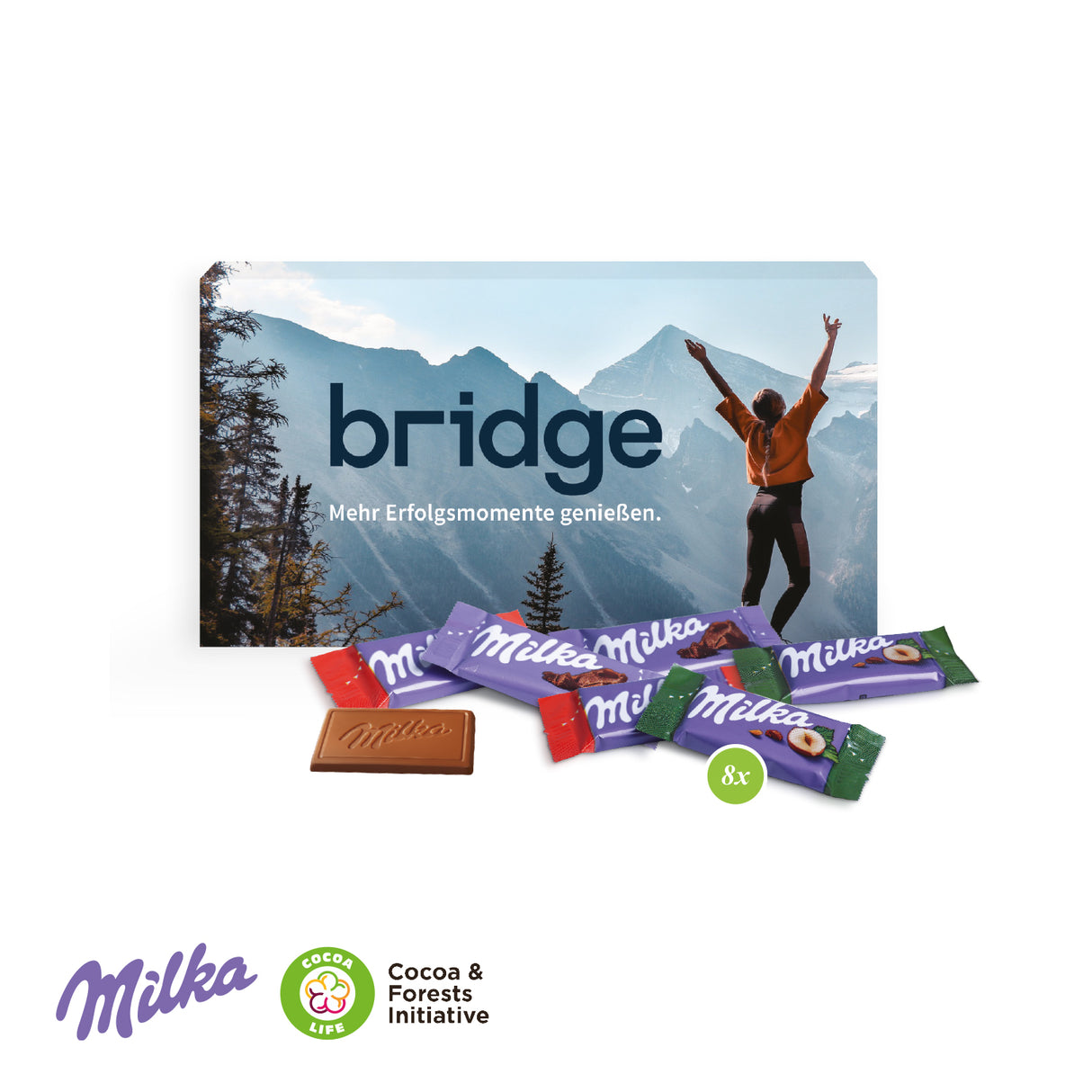 Milka Schokotäfelchen in Präsentbox