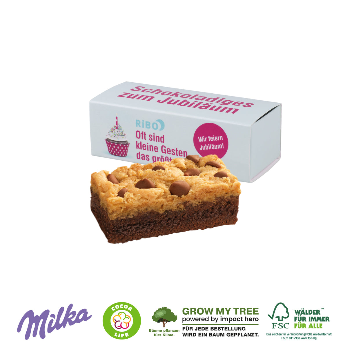 Milka Mini Kuchen in Werbebox