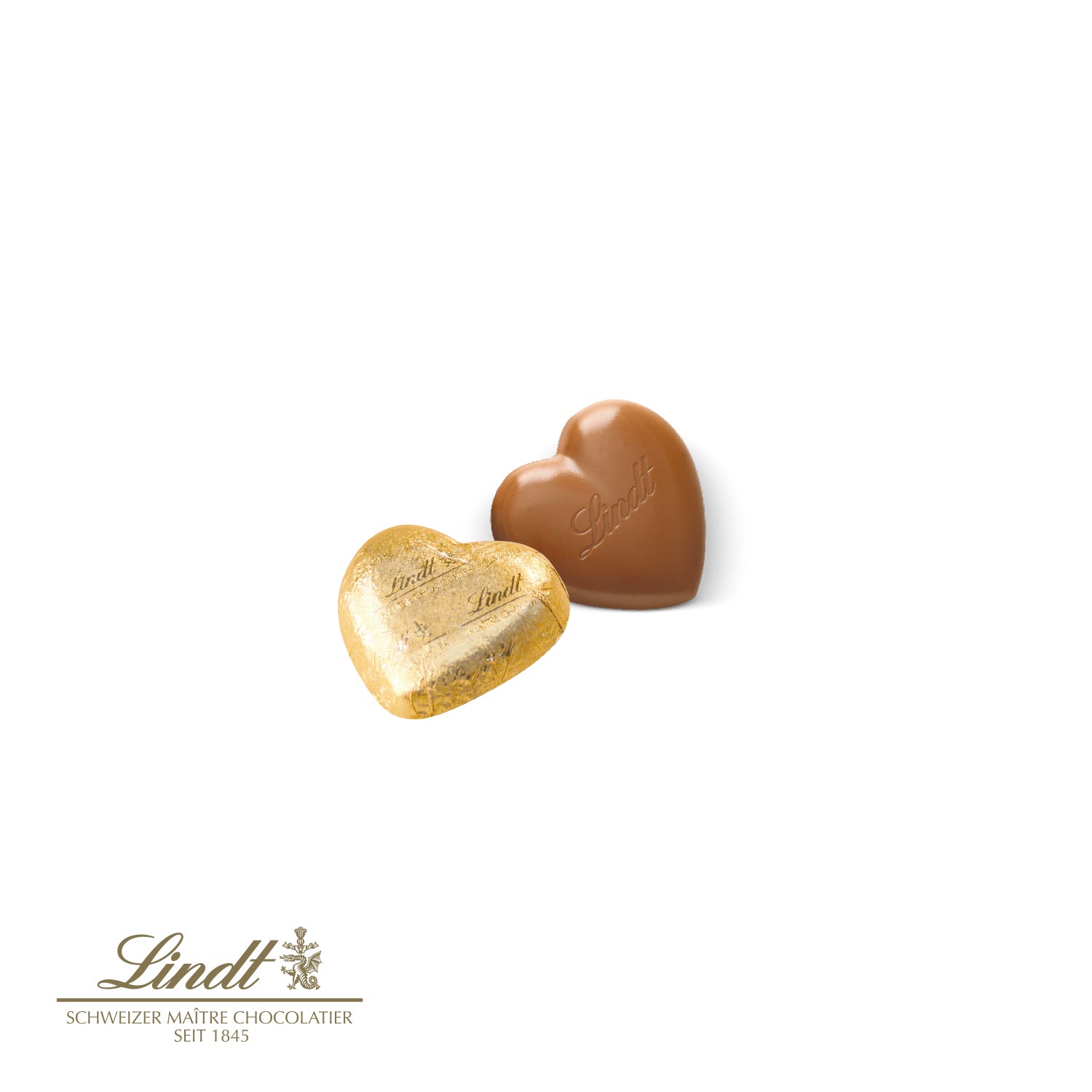 Schokokarte "Herz" mit Lindt Herz