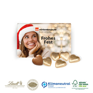 Präsentbox „Business“ mit Lindt Schokoherzen