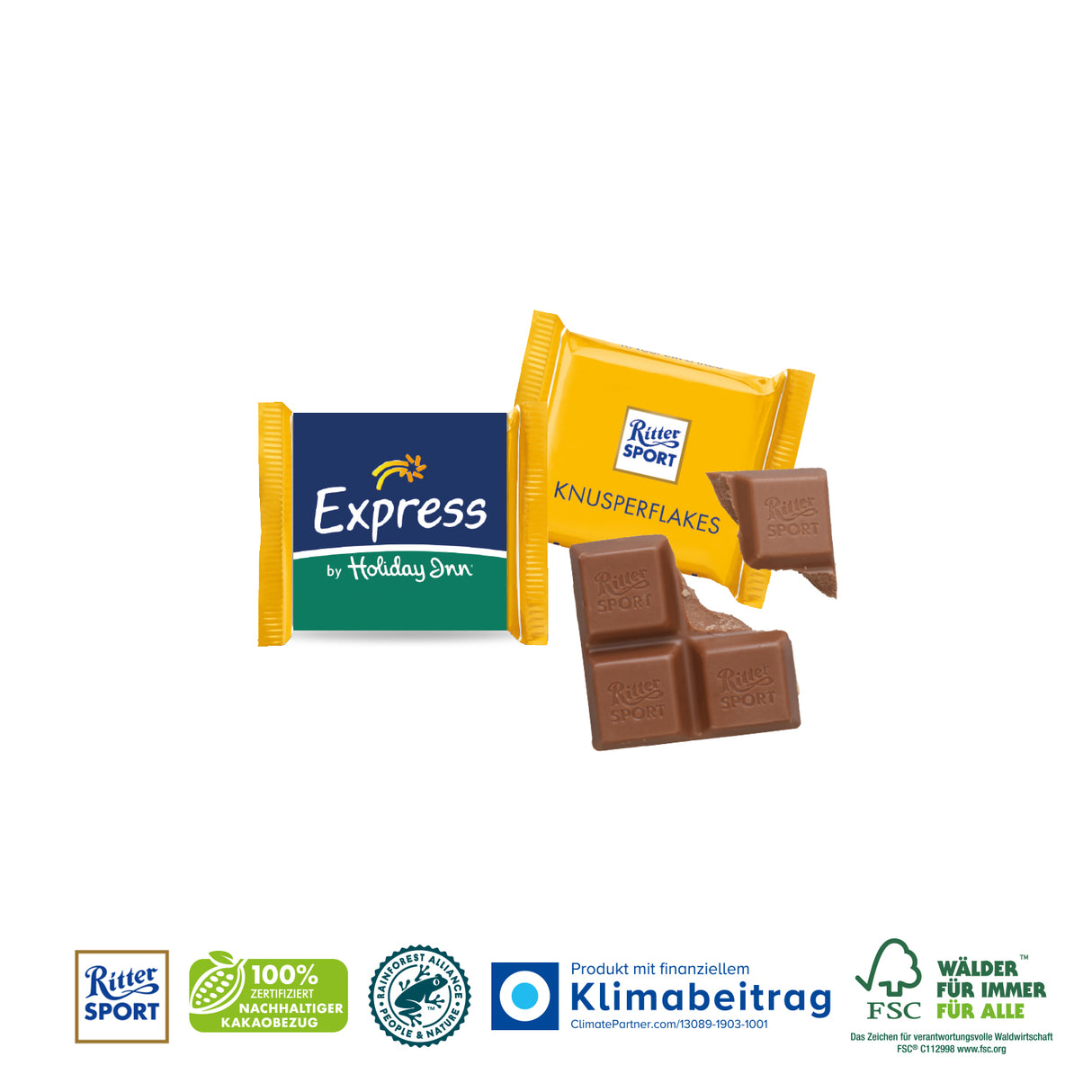 Ritter Sport Mini mit Werbebanderole