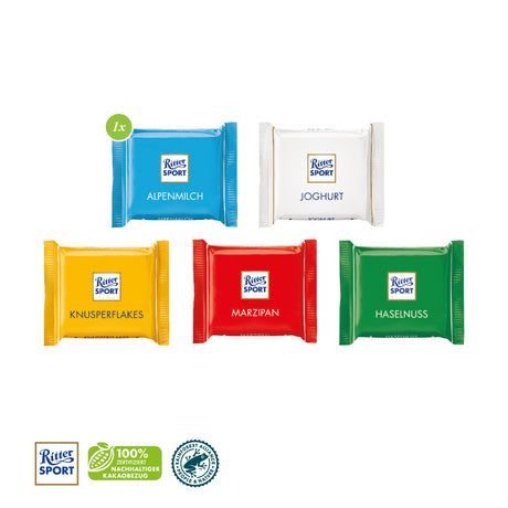 Ritter Sport Mini mit Werbebanderole (Express-Produktion)