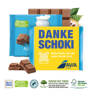 Ritter Sport mit Werbebanderole