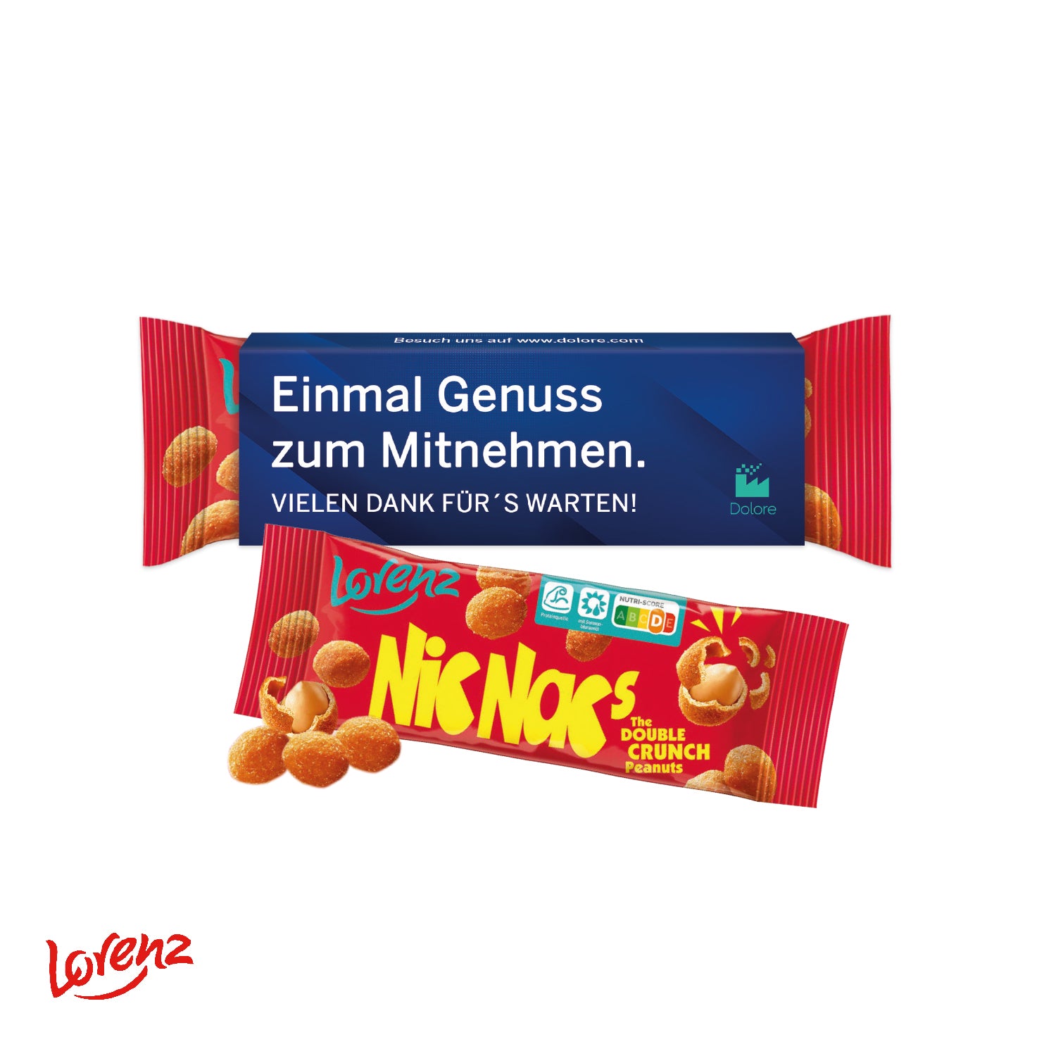 Lorenz Nic Nac´s im Werbeschuber