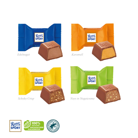 Werbewürfel mit Ritter SPORT Schokowürfel