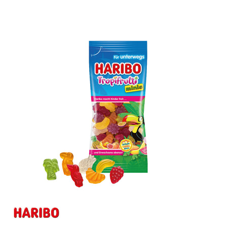 Haribo Goldbären / Tropifrutti im Werbeschuber 75g